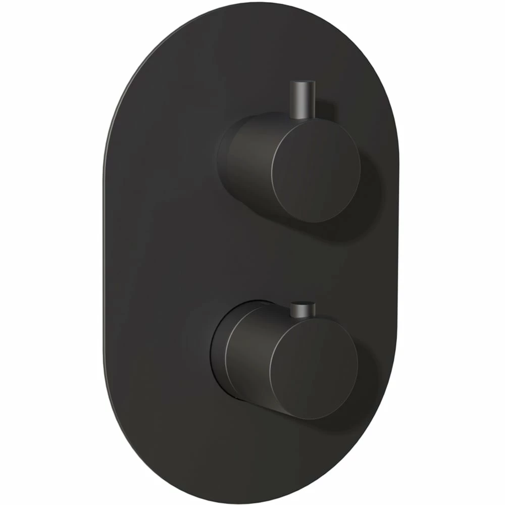 Methven Kaha Matte Black Thermostatic Shower Mixer & 200mm Showerhead & Arm 4 Methven Kaha Matte Black Thermostatic Shower Mixer & 200mm Showerhead & Arm - Image 2