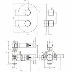 Methven Kaha Matte Black Thermostatic Shower Mixer & 200mm Showerhead & Arm 13 Methven Kaha Matte Black Thermostatic Shower Mixer & 200mm Showerhead & Arm -TAPS UK Sales methven kaha matte black thermostatic shower mixer 200mm showerhead arm p54395 245207 image