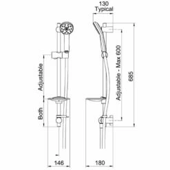 Methven Kiri ABS Thermostatic Shower Mixer Valve, Santinjet Kit & 300mm Head 19 Methven Kiri ABS Thermostatic Shower Mixer Valve, Santinjet Kit & 300mm Head -TAPS UK Sales methven kiri abs thermostatic shower mixer valve santinjet kit 300mm head p53473 241526 image