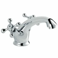 Niagara Kingsbury Chrome Traditional Deck Mounted Basin Mixer Tap 9121
