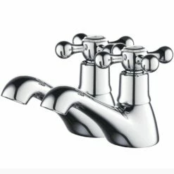 Niagara Kingsbury Chrome Traditional Deck Mounted Bath Tap 9126