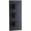 Niagara Observa Matt Black Modern Wall Mounted Concealed Triple Shower Valve 9311BL -TAPS UK Sales niagara observa matt black modern wall mounted concealed triple shower valve 9311bl p75296 307186 image