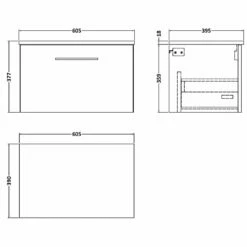 Nuie Arno Anthracite 600mm Wall Hung 1-Drawer Vanity & Worktop -TAPS UK Sales nuie arno anthracite 600mm wall hung 1 drawer vanity worktop p57654 265919 image