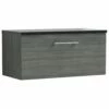 Nuie Arno Anthracite 800mm Wall Hung 1-Drawer Vanity & Laminate Top 2 Nuie Arno Anthracite 800mm Wall Hung 1-Drawer Vanity & Laminate Top -TAPS UK Sales nuie arno anthracite 800mm wall hung 1 drawer vanity laminate top p62504 270451 image