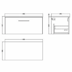 Nuie Arno Charcoal Black 800mm Wall Hung 1-Drawer Vanity & Worktop 7 Nuie Arno Charcoal Black 800mm Wall Hung 1-Drawer Vanity & Worktop -TAPS UK Sales nuie arno charcoal black 800mm wall hung 1 drawer vanity worktop p62509 270468 image