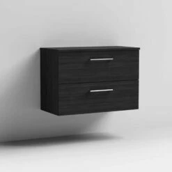 Nuie Arno Charcoal Black 800mm Wall Hung 2-Drawer Vanity Unit & Worktop 8 Nuie Arno Charcoal Black 800mm Wall Hung 2-Drawer Vanity Unit & Worktop -TAPS UK Sales nuie arno charcoal black 800mm wall hung 2 drawer vanity unit worktop p57751 265327 image