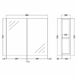 Nuie Arno Cloud Grey 600mm Mirror Unit (50/50) - OFF1317 7 Nuie Arno Cloud Grey 600mm Mirror Unit (50/50) - OFF1317 -TAPS UK Sales nuie arno cloud grey 600mm mirror unit 50 50 off1317 p56992 266653 image