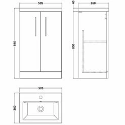 Nuie Arno Compact Cloud Grey 500mm Floor Stading 2-Door Vanity Unit & Ceramic Basin 7 Nuie Arno Compact Cloud Grey 500mm Floor Stading 2-Door Vanity Unit & Ceramic Basin -TAPS UK Sales nuie arno compact cloud grey 500mm floor stading 2 door vanity unit ceramic basin p58891 265607 image