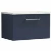 Nuie Arno Electric Blue 600mm Wall Hung 1-Drawer Vanity & Laminate Top 1 Nuie Arno Electric Blue 600mm Wall Hung 1-Drawer Vanity & Laminate Top -TAPS UK Sales nuie arno electric blue 600mm wall hung 1 drawer vanity laminate top p57655 266908 image