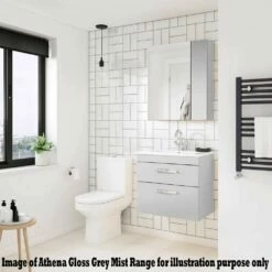 Nuie Arno Gloss White 600mm Wall Hung 2-Door Vanity Unit & Basin 1 -TAPS UK Sales nuie arno gloss white 600mm wall hung 2 door vanity unit basin 1 p56881 256086 image