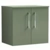 Nuie Arno Satin Green 600mm Wall Hung 2-Door Vanity Unit & Worktop 2 Nuie Arno Satin Green 600mm Wall Hung 2-Door Vanity Unit & Worktop -TAPS UK Sales nuie arno satin green 600mm wall hung 2 door vanity unit worktop p57665 265286 image