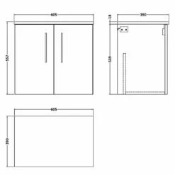 Nuie Arno Satin Green 600mm Wall Hung 2-Door Vanity Unit & Worktop 7 Nuie Arno Satin Green 600mm Wall Hung 2-Door Vanity Unit & Worktop -TAPS UK Sales nuie arno satin green 600mm wall hung 2 door vanity unit worktop p57665 265288 image