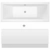 Nuie Asselby Square Double Ended Straight Bath 1700x700 & Front Panel -TAPS UK Sales nuie asselby square double ended straight bath 1700x700 front panel p58367 258437 image