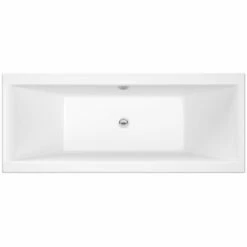 Nuie Asselby Square Double Ended Straight Bath 1700x700 & Front Panel -TAPS UK Sales nuie asselby square double ended straight bath 1700x700 front panel p58367 258438 image