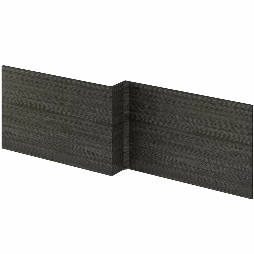 Nuie Athena Charcoal Black 1700mm Square Shower Bath Front Panel - MPD635 3 Nuie Athena Charcoal Black 1700mm Square Shower Bath Front Panel - MPD635