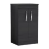 Nuie Athena Charcoal Black Floor Standing 500mm Cabinet & Worktop -TAPS UK Sales nuie athena charcoal black floor standing 500mm cabinet worktop p29695 296434 image