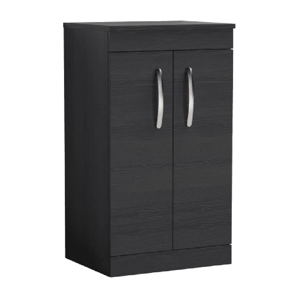 Nuie Athena Charcoal Black Floor Standing 500mm Cabinet & Worktop 3 Nuie Athena Charcoal Black Floor Standing 500mm Cabinet & Worktop