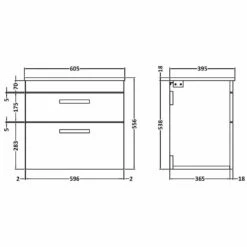 Nuie Athena Charcoal Black Wall Hung 600mm Cabinet & Worktop - ATH047W 7 Nuie Athena Charcoal Black Wall Hung 600mm Cabinet & Worktop - ATH047W -TAPS UK Sales nuie athena charcoal black wall hung 600mm cabinet worktop ath047w p29674 145452 image