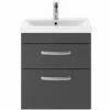 Nuie Athena Gloss Grey 500mm Wall Hung 2-Drawer Vanity & Basin 1 ATH074A 1 Nuie Athena Gloss Grey 500mm Wall Hung 2-Drawer Vanity & Basin 1 ATH074A -TAPS UK Sales nuie athena gloss grey 500mm wall hung 2 drawer vanity basin 1 ath074a p33321 162491 image