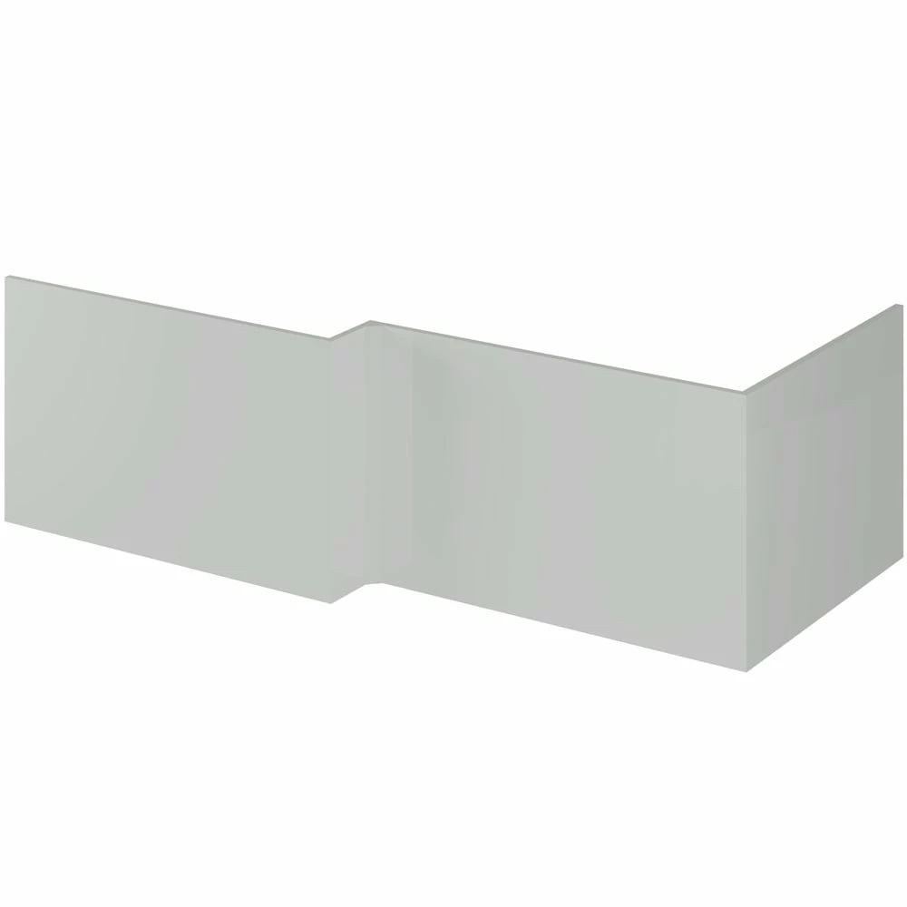 Nuie Athena Gloss Grey Mist 1700mm Shower Bath Front Panel- OFG473 4 Nuie Athena Gloss Grey Mist 1700mm Shower Bath Front Panel- OFG473 - Image 2