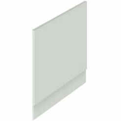 Nuie Athena Gloss Grey Mist 750mm Bath End Panel With Plinth - OFG471