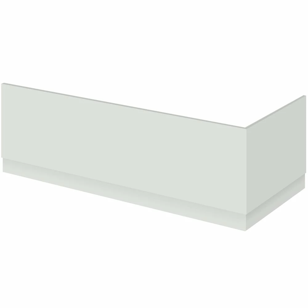 Nuie Athena Gloss Grey Mist 750mm Bath End Panel With Plinth - OFG471 4 Nuie Athena Gloss Grey Mist 750mm Bath End Panel With Plinth - OFG471 - Image 2