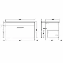 Nuie Athena Gloss White 800mm Wall Hung Vanity With Black Worktop ATH062LSB 9 Nuie Athena Gloss White 800mm Wall Hung Vanity With Black Worktop ATH062LSB -TAPS UK Sales nuie athena gloss white 800mm wall hung vanity with black worktop ath062lsb p42470 211539 image
