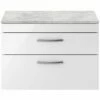 Nuie Athena Gloss White 800mm Wall Hung Vanity With Grey Worktop ATH069LBG -TAPS UK Sales nuie athena gloss white 800mm wall hung vanity with grey worktop ath069lbg p42745 211323 image