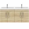 Nuie Athena Natural Oak 1200mm Wall Hung 4-Door Vanity Unit & Double Basin 2 Nuie Athena Natural Oak 1200mm Wall Hung 4-Door Vanity Unit & Double Basin -TAPS UK Sales nuie athena natural oak 1200mm wall hung 4 door vanity unit double basin p33431 162720 image