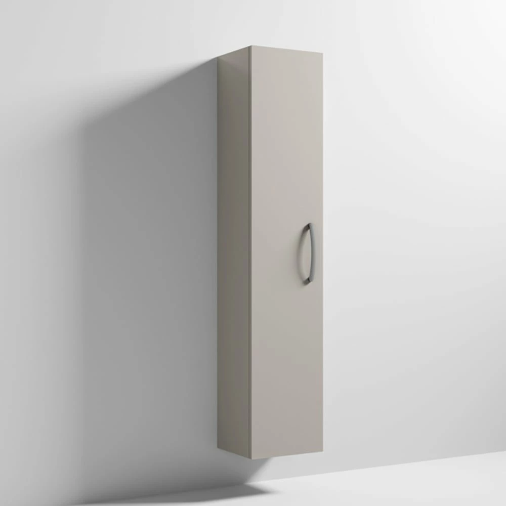 Nuie Athena Stone Grey 300mm Tall Cabinet Single Door - MOC561 4 Nuie Athena Stone Grey 300mm Tall Cabinet Single Door - MOC561 - Image 2