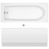 Nuie Barmby Round Single Ended Straight Bath 1500x700 & Front Panel -TAPS UK Sales nuie barmby round single ended straight bath 1500x700 front panel p58322 258419 image