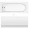 Nuie Barmby Round Single Ended Straight Bath 1600x700 & Front Panel -TAPS UK Sales nuie barmby round single ended straight bath 1600x700 front panel p58323 258425 image