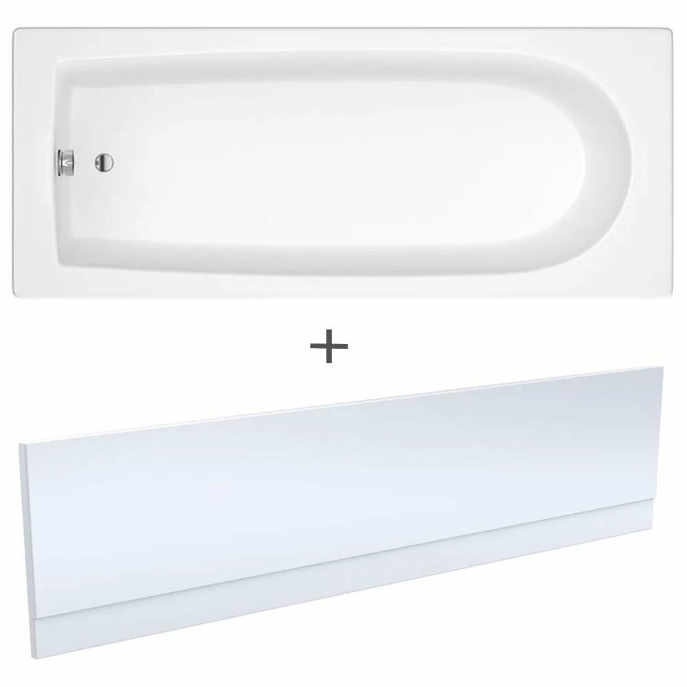 Nuie Barmby Round Single Ended Straight Bath 1800x800 & Front Panel 3 Nuie Barmby Round Single Ended Straight Bath 1800x800 & Front Panel