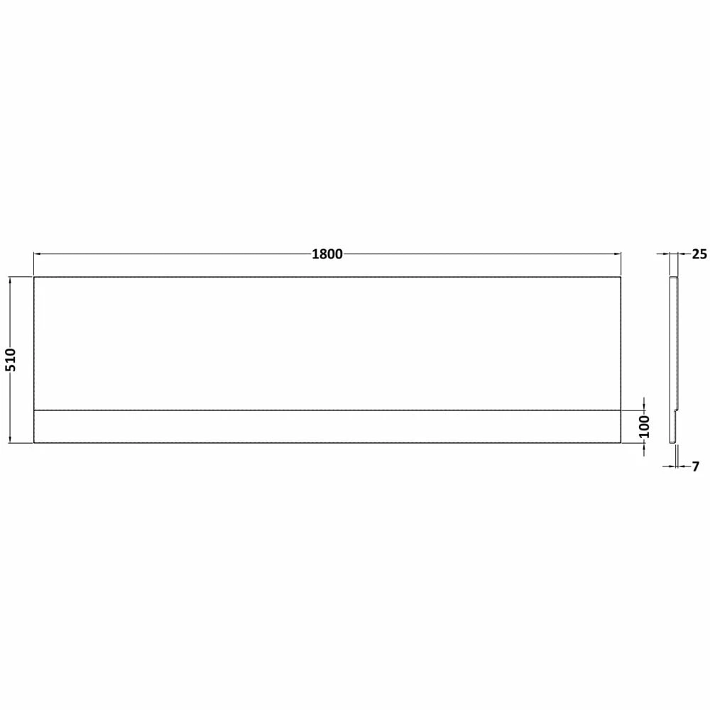 Nuie Barmby Round Single Ended Straight Bath 1800x800 & Front Panel 8 Nuie Barmby Round Single Ended Straight Bath 1800x800 & Front Panel - Image 6