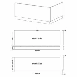 Nuie Blocks Satin Blue 1700mm Bath Front Panel - MOF377 -TAPS UK Sales nuie blocks satin blue 1700mm bath front panel mof377 p50593 234259 image