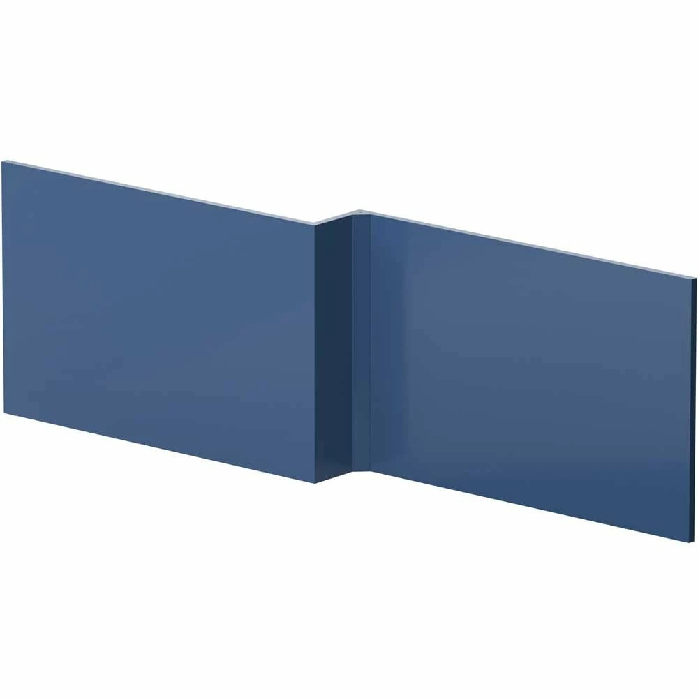 Nuie Blocks Satin Blue 1700mm Square Shower Bath Front Panel - MOF373 3 Nuie Blocks Satin Blue 1700mm Square Shower Bath Front Panel - MOF373