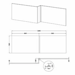 Nuie Blocks Satin Blue 1700mm Square Shower Bath Front Panel - MOF373 7 Nuie Blocks Satin Blue 1700mm Square Shower Bath Front Panel - MOF373 -TAPS UK Sales nuie blocks satin blue 1700mm square shower bath front panel mof373 p50592 234256 image