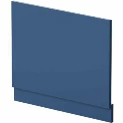 Nuie Blocks Satin Blue 700mm Bath End Panel - MOF370