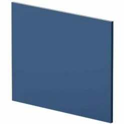 Nuie Blocks Satin Blue 700mm Square Shower Bath End Panel - MOF379