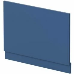 Nuie Blocks Satin Blue 800mm Bath End Panel - MOF372