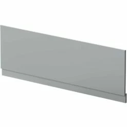 Nuie Blocks Satin Grey 1700mm Bath Front Panel - MOF277