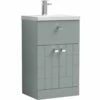Nuie Blocks Satin Grey 500mm Floor Standing Vanity Unit & Basin 1 - BLO204A 2 Nuie Blocks Satin Grey 500mm Floor Standing Vanity Unit & Basin 1 - BLO204A -TAPS UK Sales nuie blocks satin grey 500mm floor standing vanity unit basin 1 blo204a p40737 201231 image