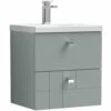 Nuie Blocks Satin Grey 500mm Wall Hung 2-Drawer Vanity Unit & Basin 1 - BLO205A 1 Nuie Blocks Satin Grey 500mm Wall Hung 2-Drawer Vanity Unit & Basin 1 - BLO205A -TAPS UK Sales nuie blocks satin grey 500mm wall hung 2 drawer vanity unit basin 1 blo205a p40694 201145 image