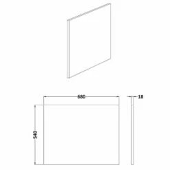 Nuie Blocks Satin Grey 700mm Square Shower Bath End Panel - MOF279 -TAPS UK Sales nuie blocks satin grey 700mm square shower bath end panel mof279 p50588 232891 image