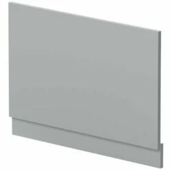 Nuie Blocks Satin Grey 800mm Bath End Panel - MOF272