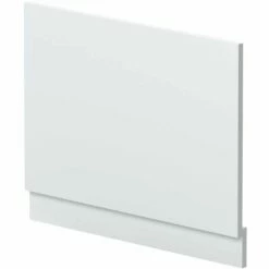 Nuie Blocks Satin White 700mm Bath End Panel - MOF170