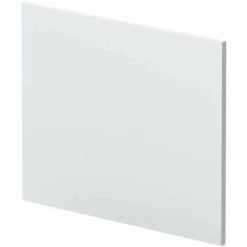 Nuie Blocks Satin White 700mm Square Shower Bath End Panel - MOF179