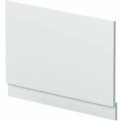 Nuie Blocks Satin White 800mm Bath End Panel - MOF172