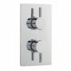 Nuie Chrome Quest Twin Thermostatic Shower Valve With Diverter - QUEV52 -TAPS UK Sales nuie chrome quest twin thermostatic shower valve with diverter quev52 p3284 141300 image