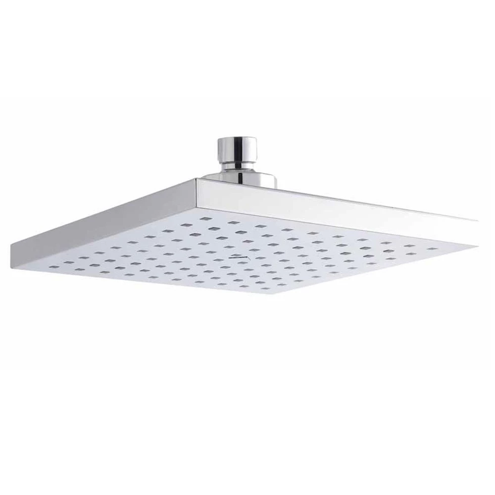 Nuie Chrome Square Fixed Shower Head 200mm - HEAD50 3 Nuie Chrome Square Fixed Shower Head 200mm - HEAD50